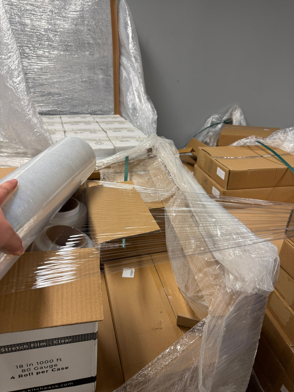 18'' x 1000' 80 Gauge Pallet Wrap Stretch Film 1000FT
